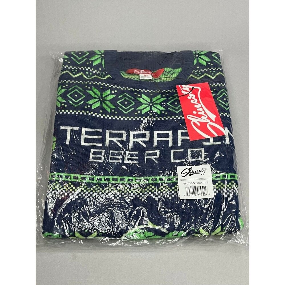 Terrapin Beer Ugly Christmas Sweater Theme w/ Turtles 2 Sizes Available M & L